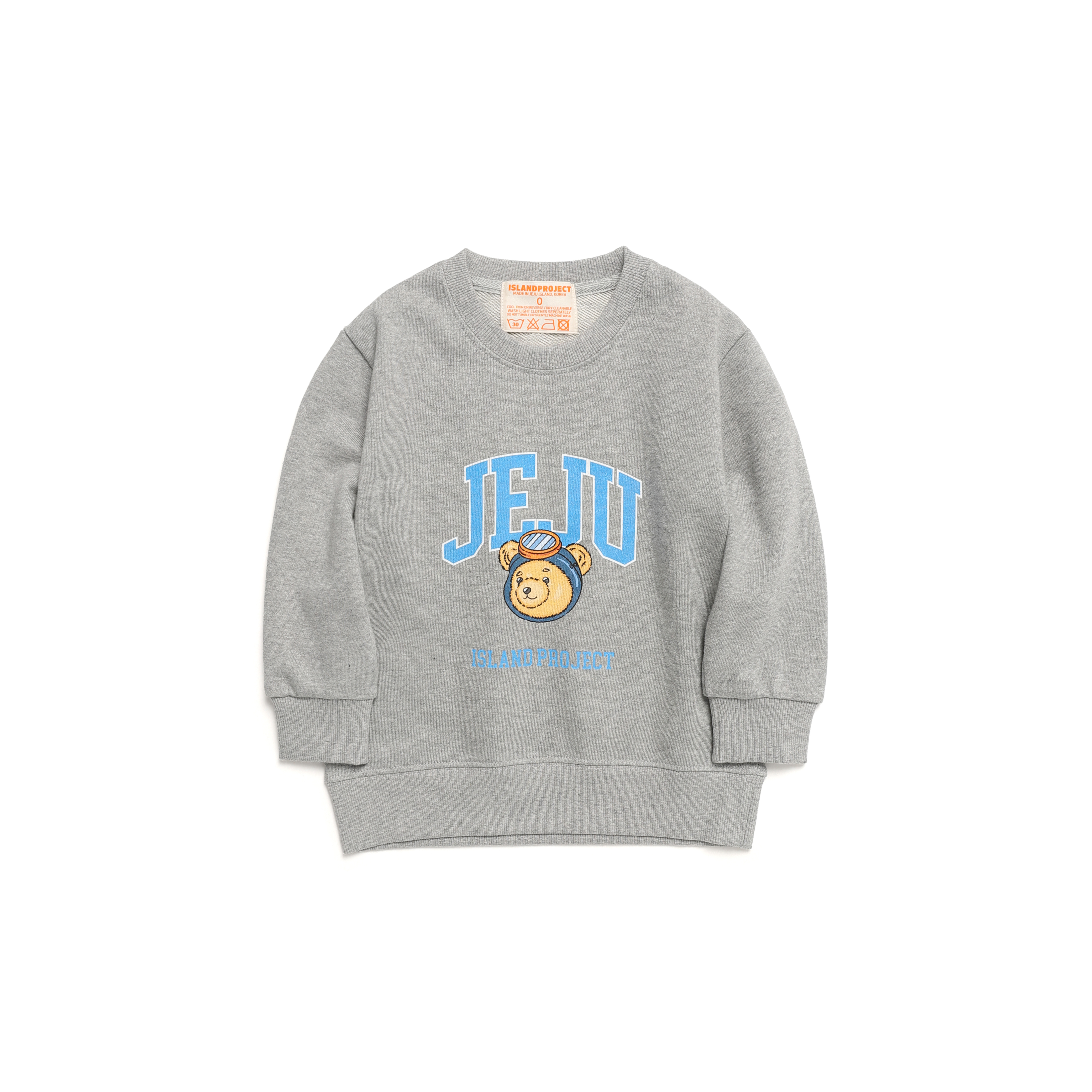 Diver Bear Jeju Head Sweatshirt - Gray (Baby)