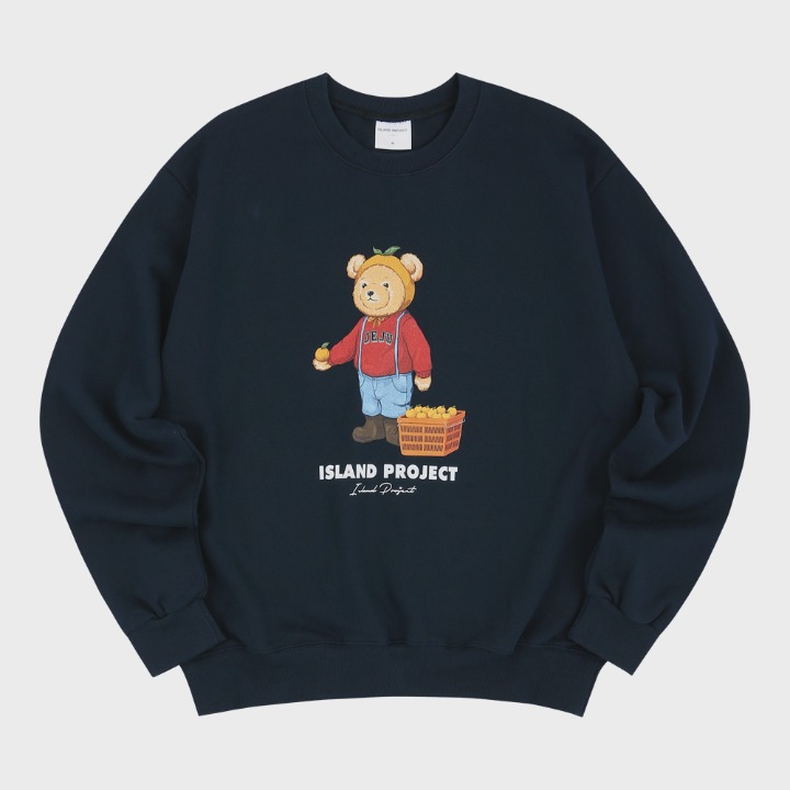 Mandarine Bear Sweatshirt (Ver.2) - Navy