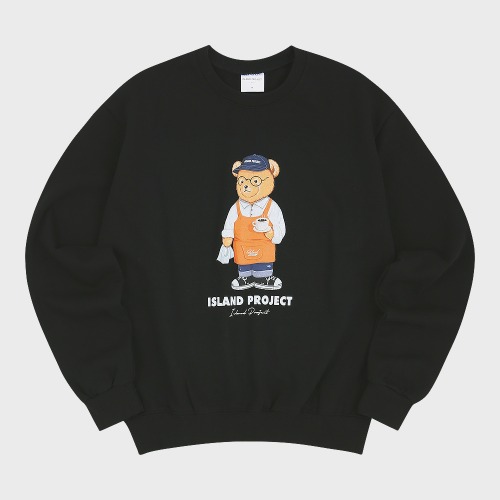 Barista Bear Sweatshirt - Black