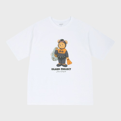 Diver Bear T-Shirt (ver.22) - White