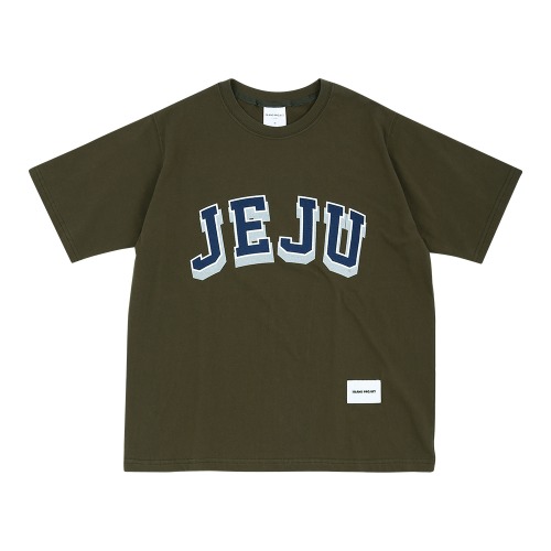 Jeju Dawn Logo T-Shirt - Khaki