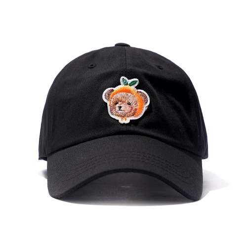 Mandarine Bear Patch Ball Cap