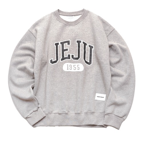 Classic JEJU 1955 Sweatshirt - Gray [기모]