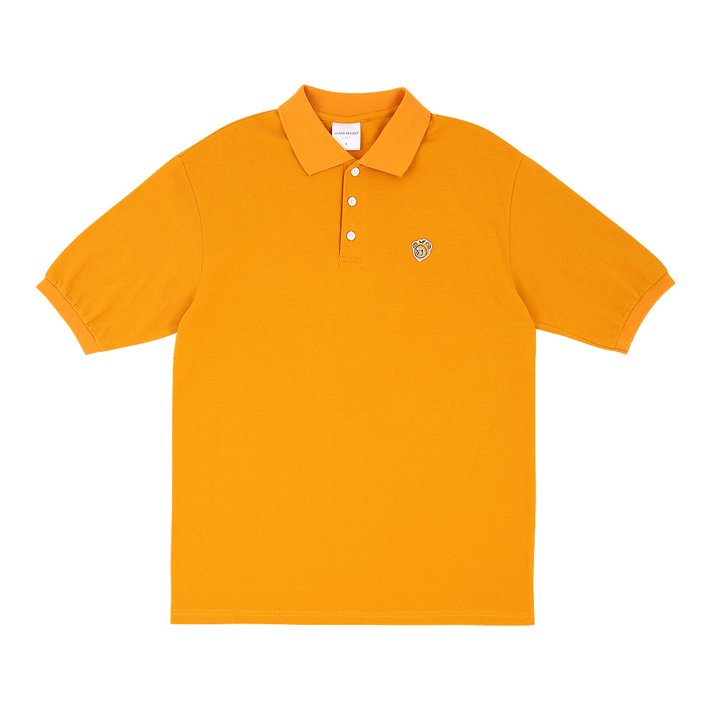 Mandarine Bear Patch PK T-Shirt - Orange
