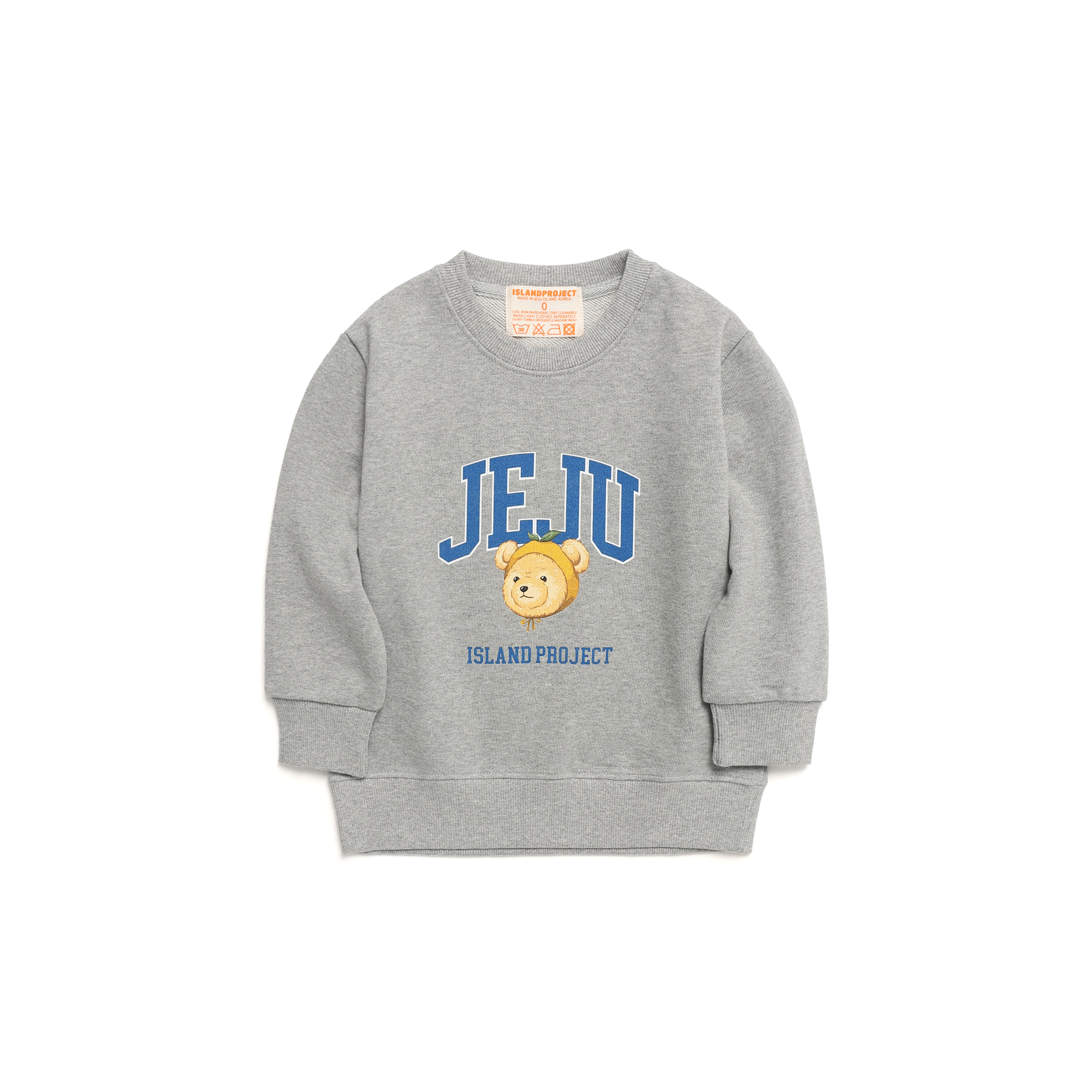 Mandarine Bear Jeju Head Sweatshirt - Gray (Baby)