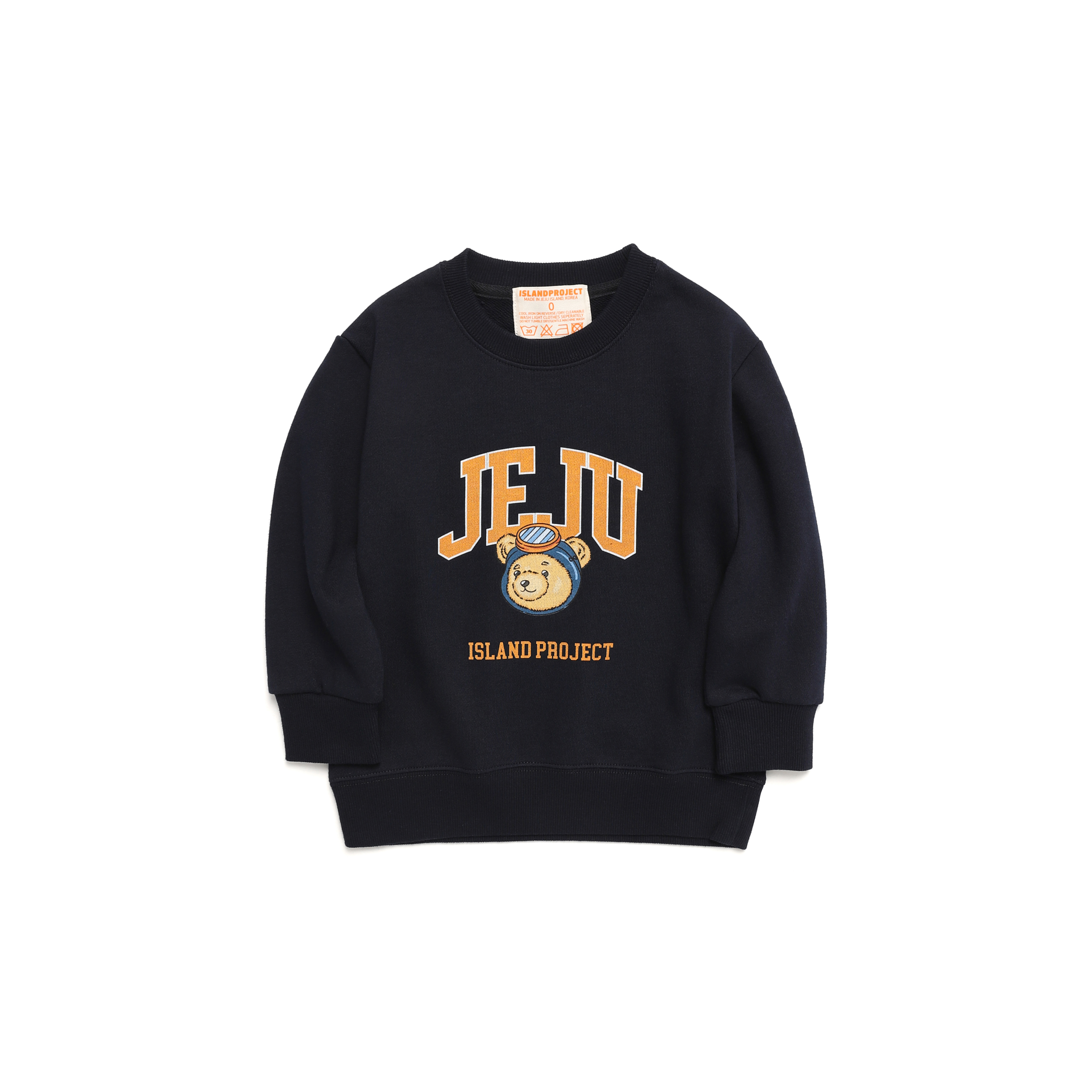 Diver Bear Jeju Head Sweatshirt - Navy (Baby)