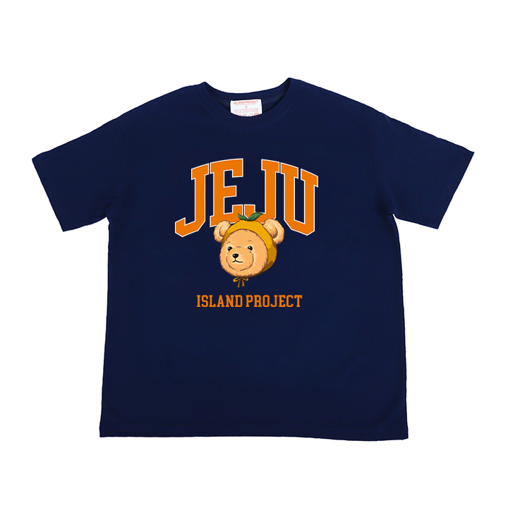 Mandarine Bear Head T-shirt - Navy