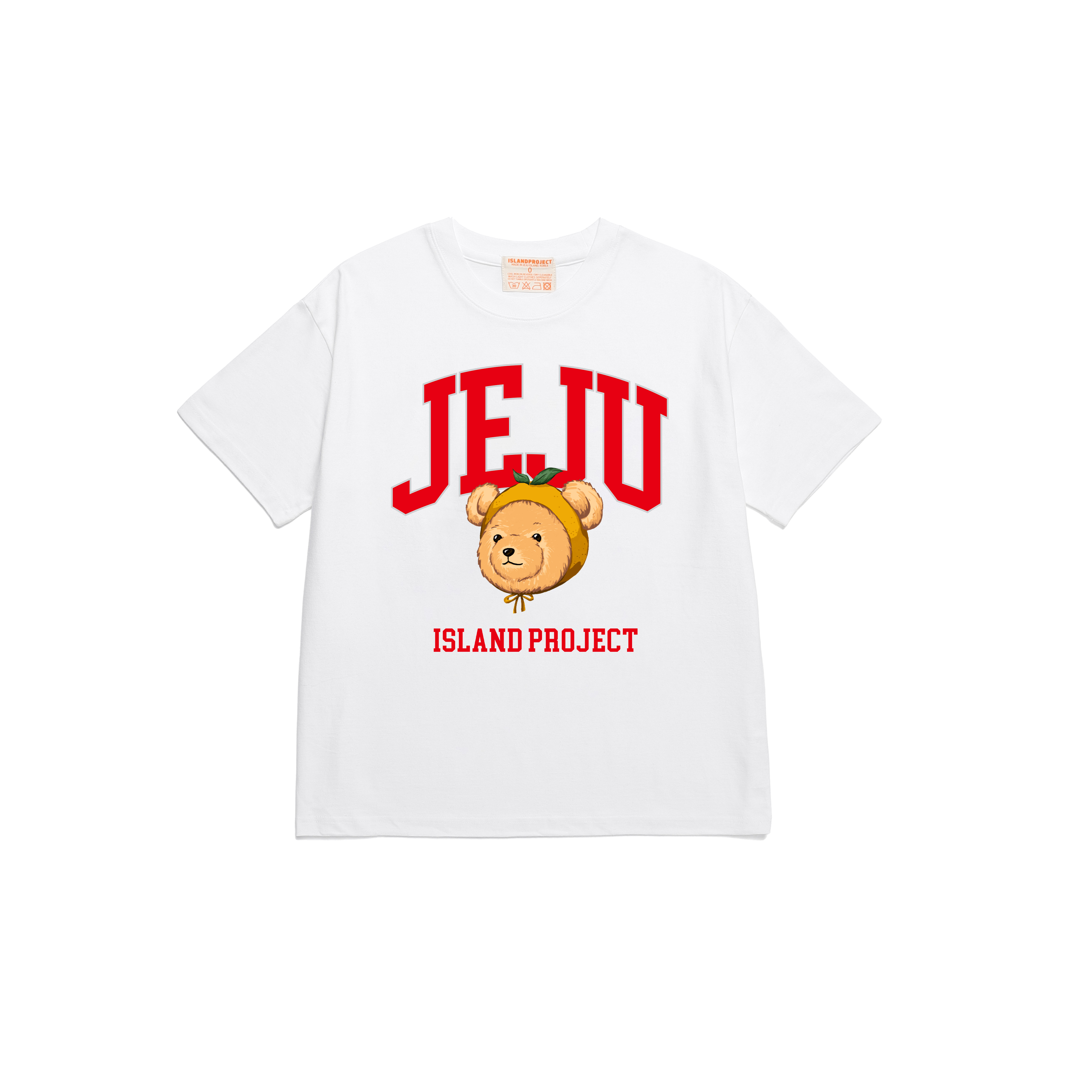 Mandarine Bear Head T-shirt - White