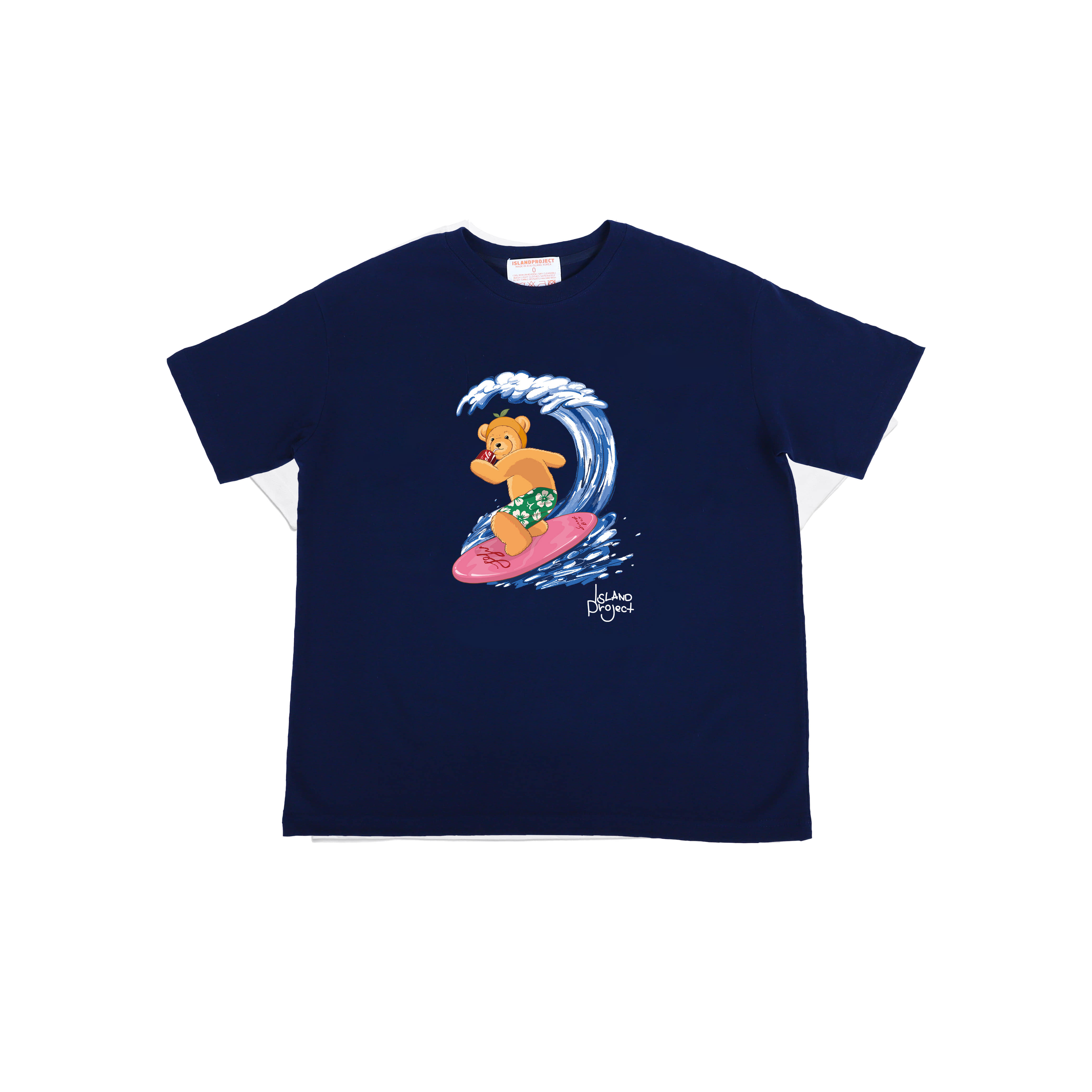 Surfing Bear T-Shirt - Navy