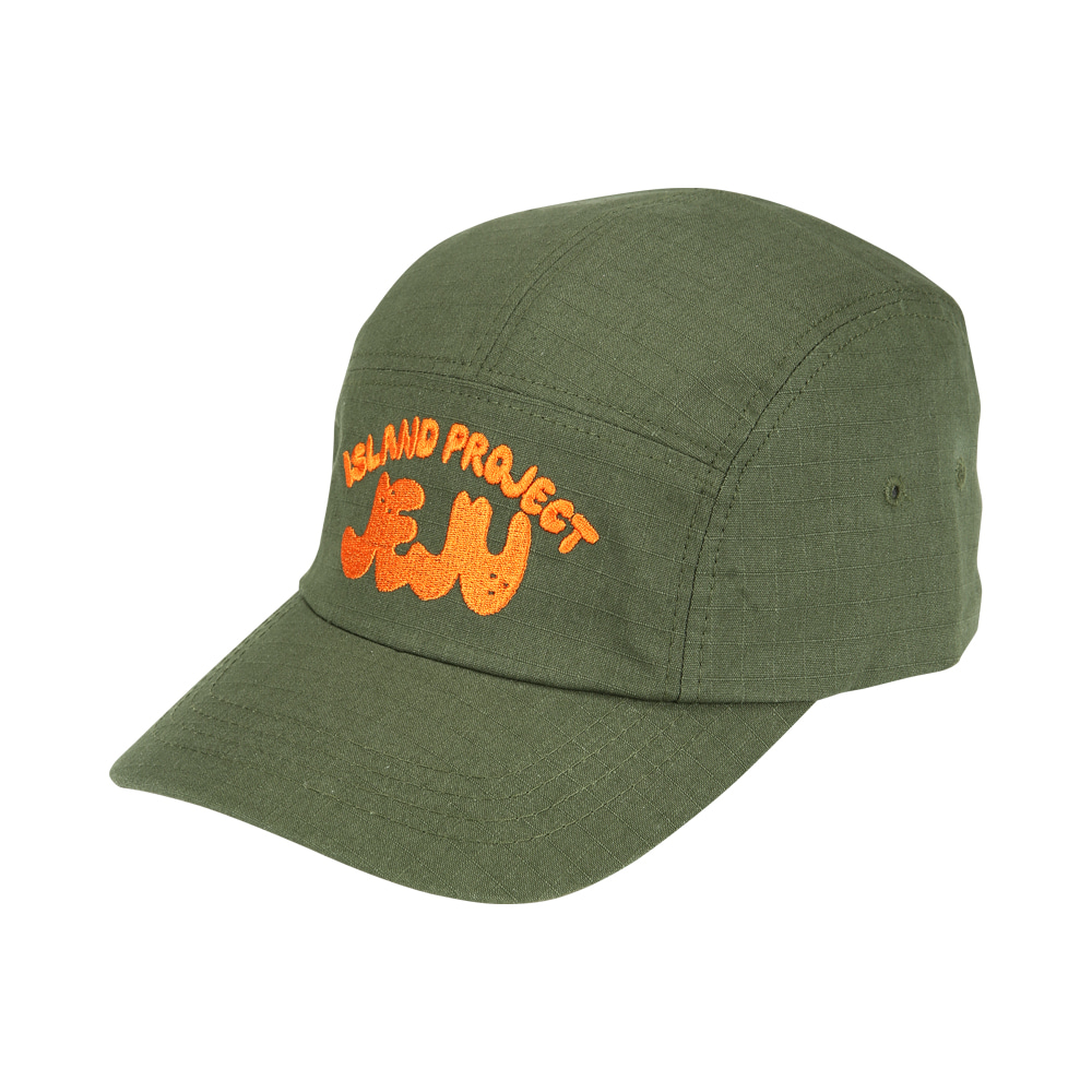 ISLAND PROJECT Embroidery Campcap - Khaki