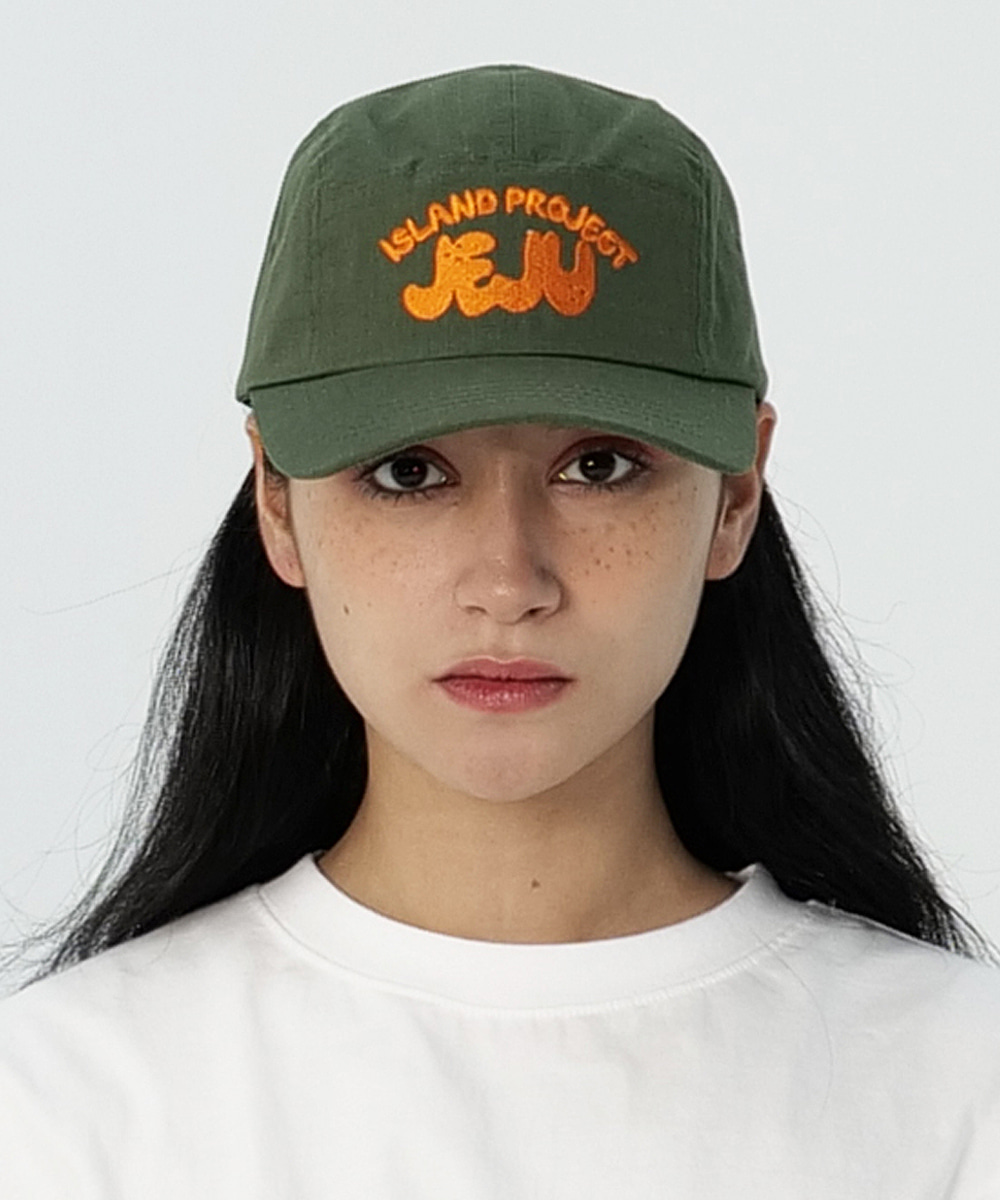 ISLAND PROJECT Embroidery Campcap - Khaki